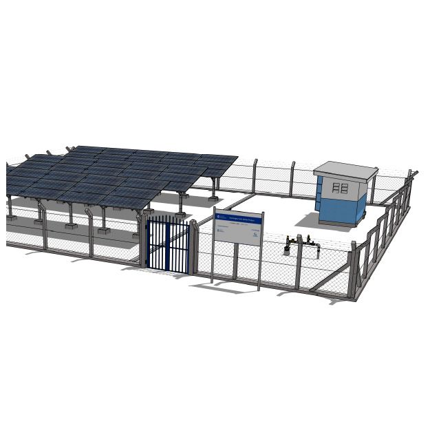 Branded entry sign clearly identifying a Water Mission project site