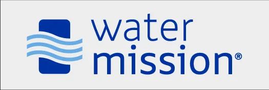 Full-Color Positive Water Mission Logo (Pantone 286C and Pantone 284C)