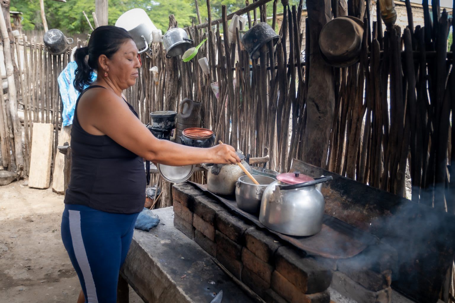 Woman cooking