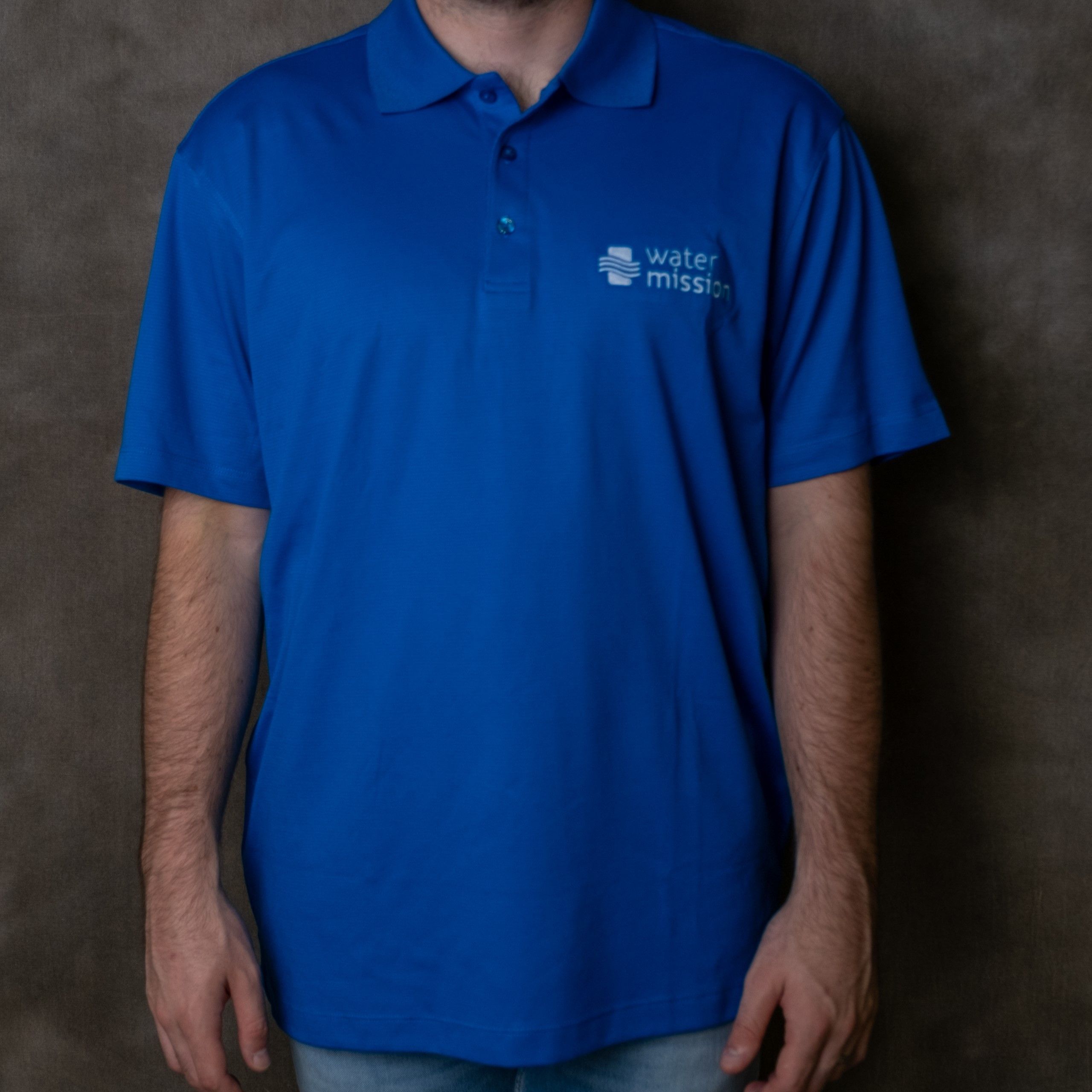 Blue Water Mission polo shirt