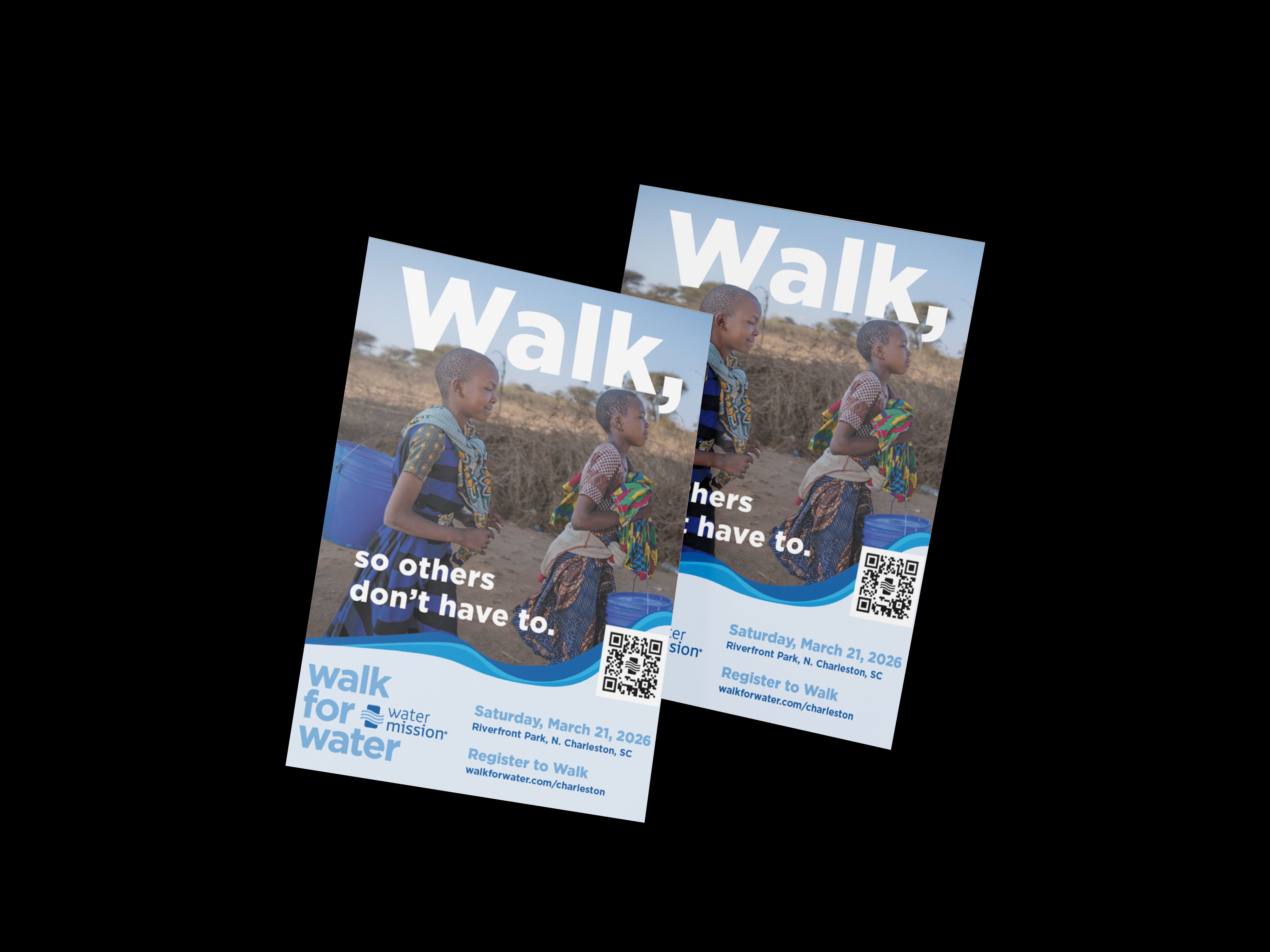Walk for Water event posters