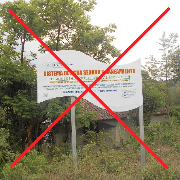 Inconsistent signage with mixed fonts and unapproved layout styles