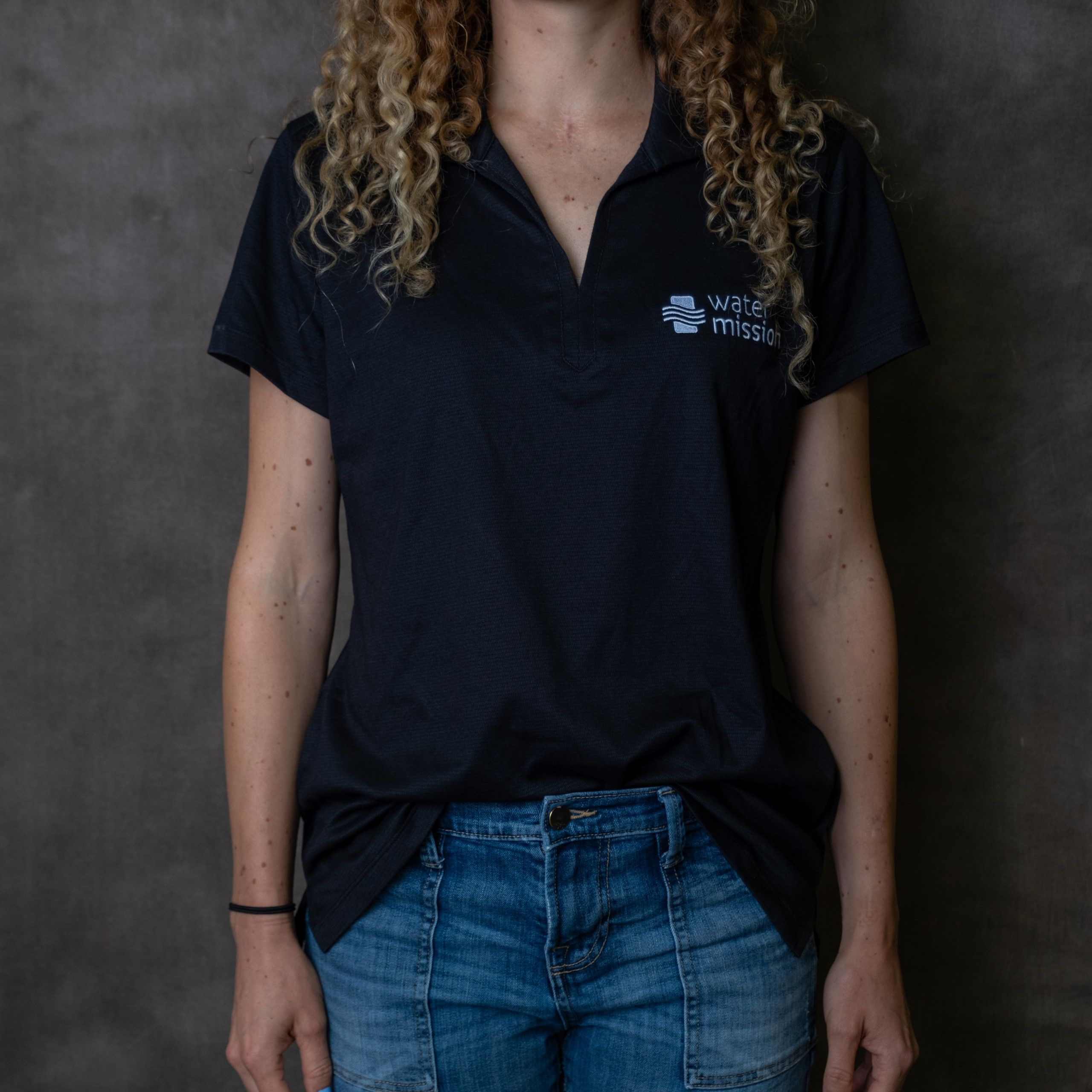 Black Water Mission women's polo shirt