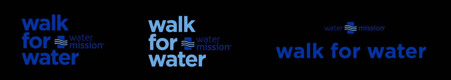 Walk For Water wordmarks