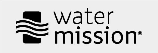 One-Color Black Water Mission Logo