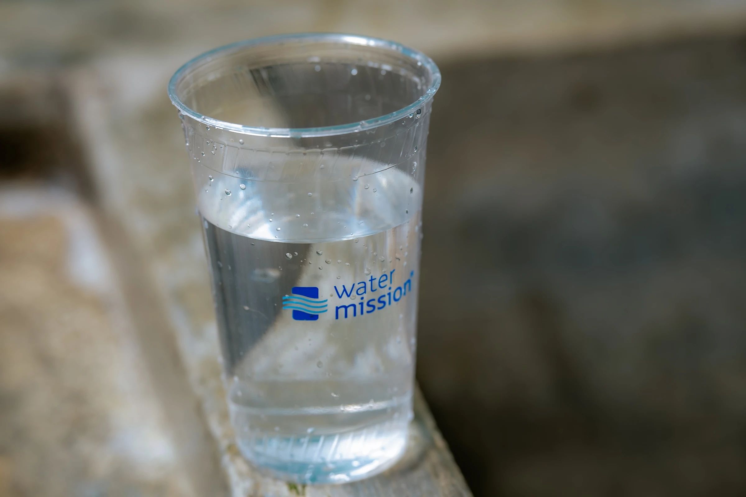 Cup of safe, clean water