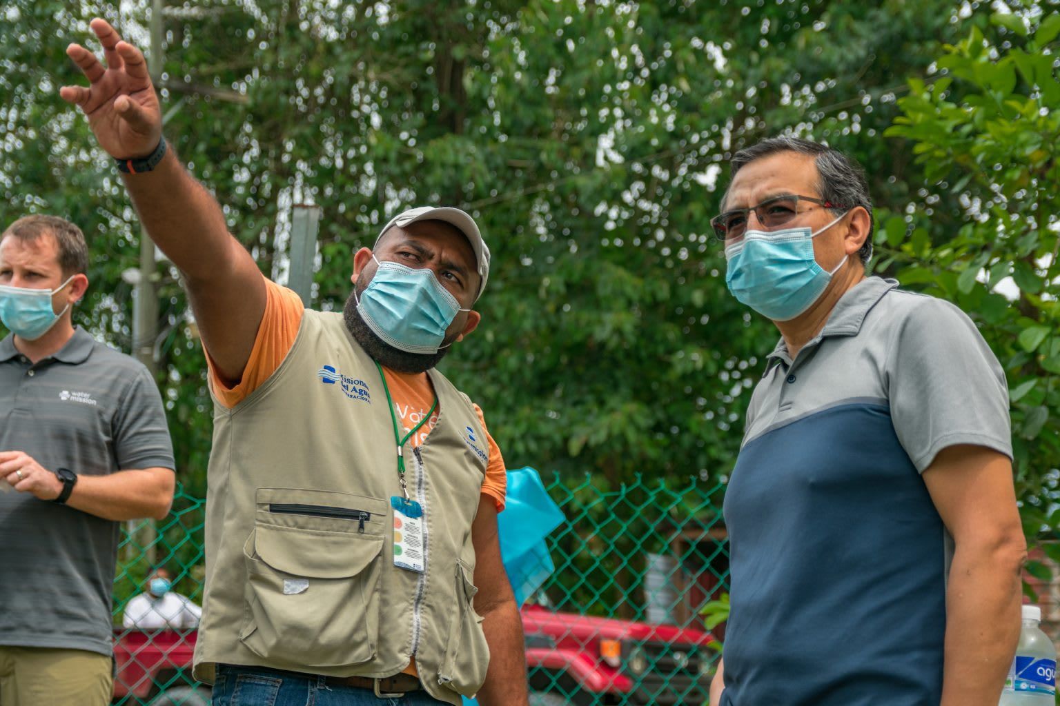 Two men having a conversation