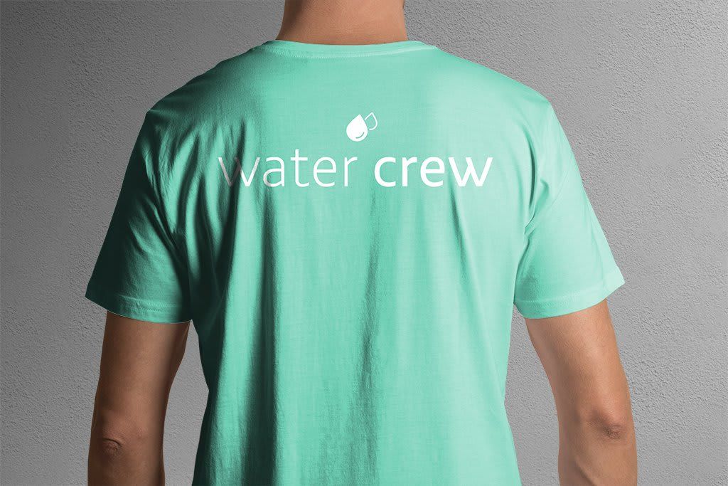 Walk for Water - Green t-shirt back