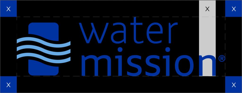 Water Mission logo spacing